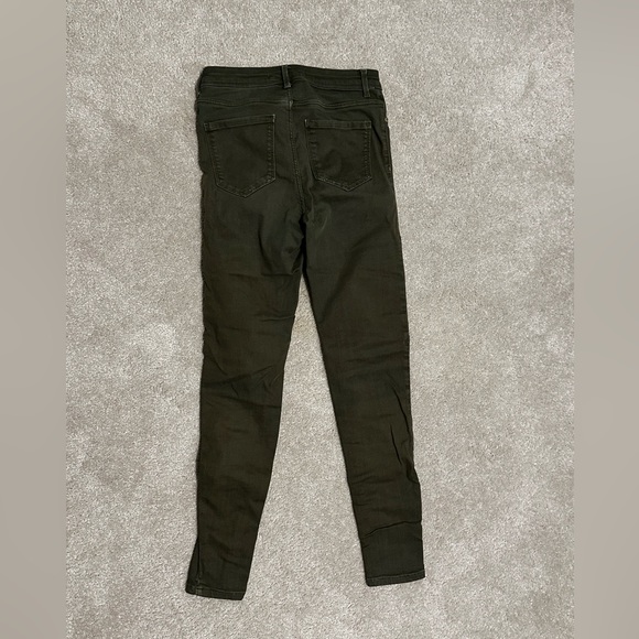 Army Green Zara Skinny Jeans - Picture 3 of 4